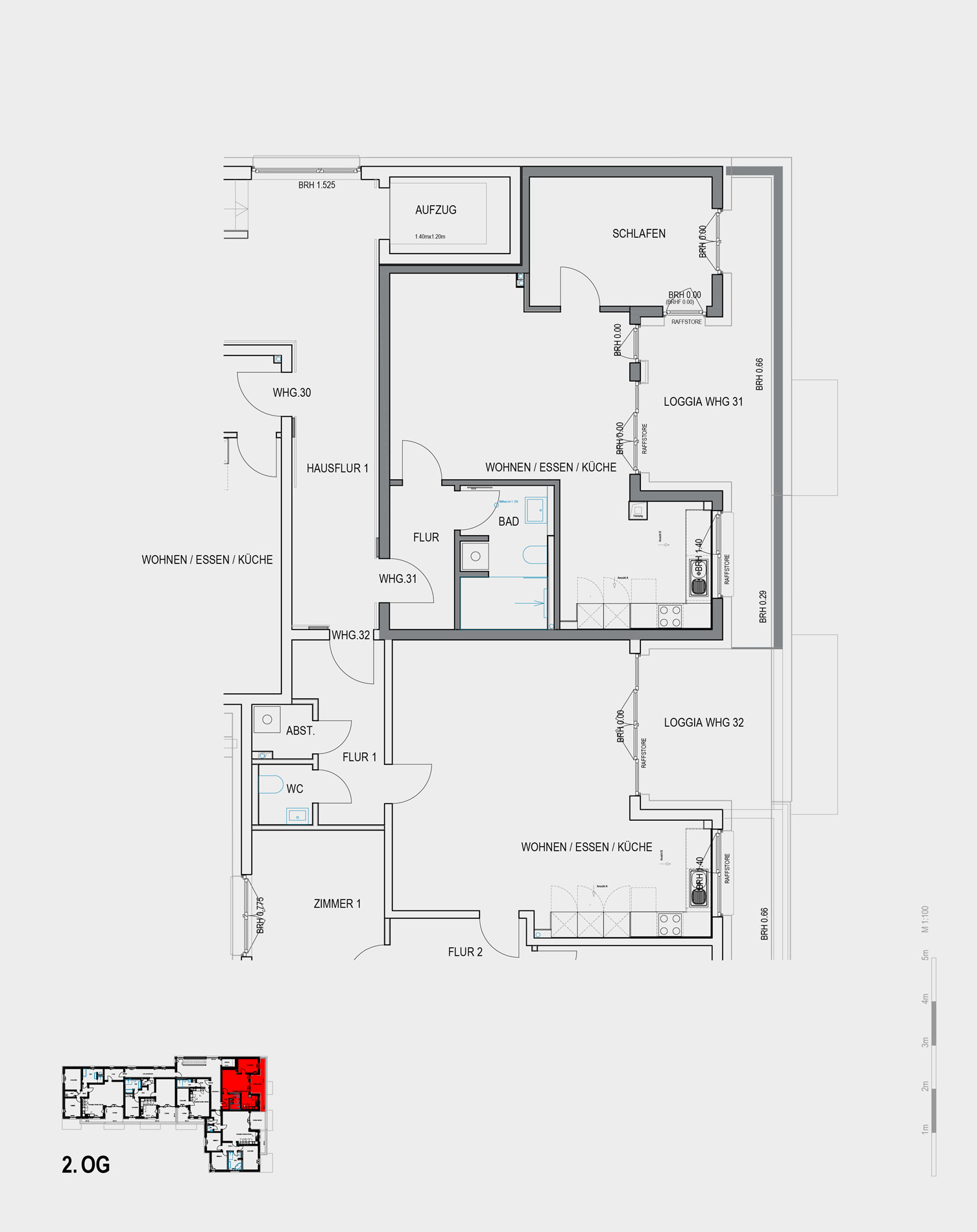 Grundriss der Wohnung 10