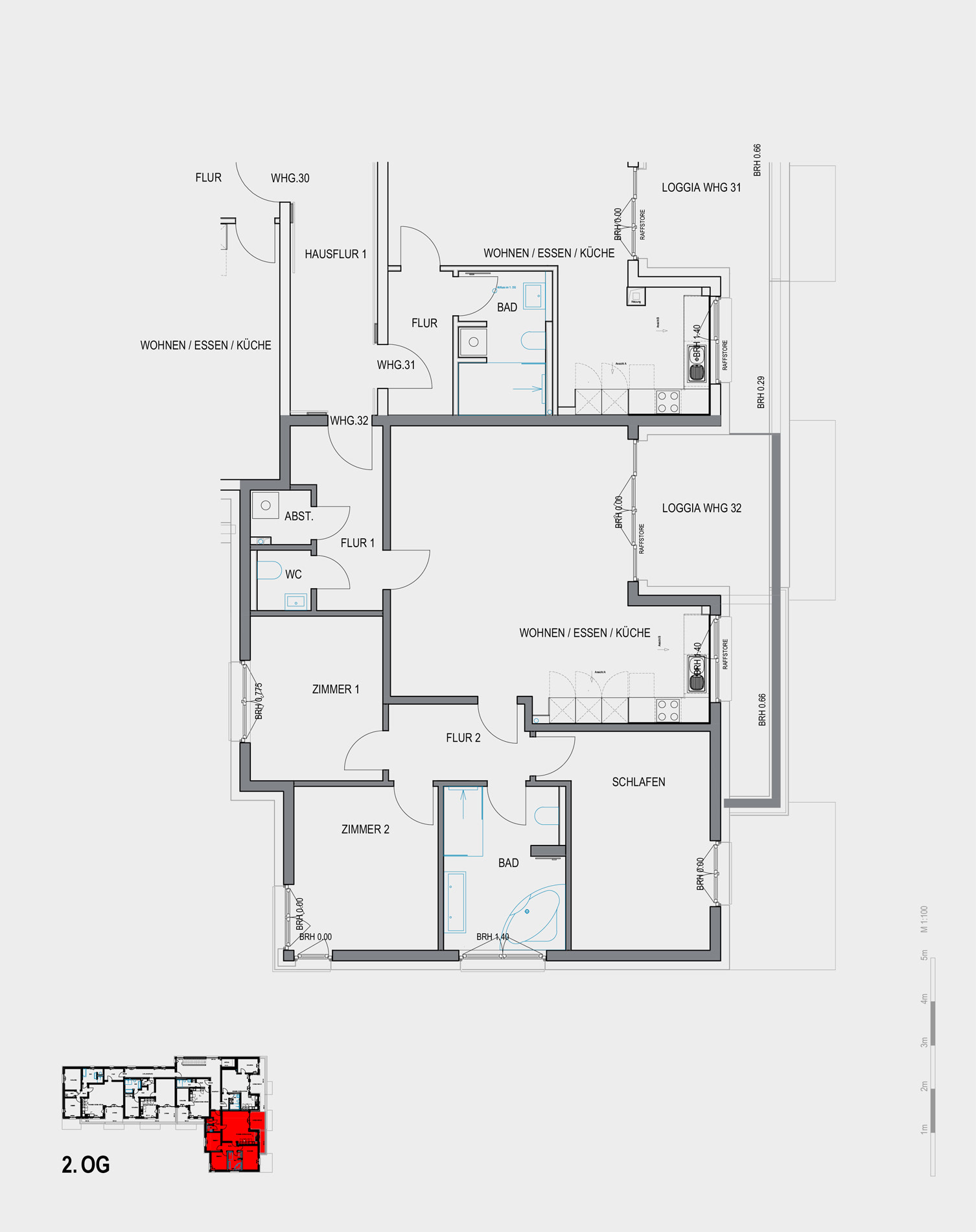 Grundriss der Wohnung 11